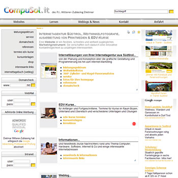 Website Südtirol